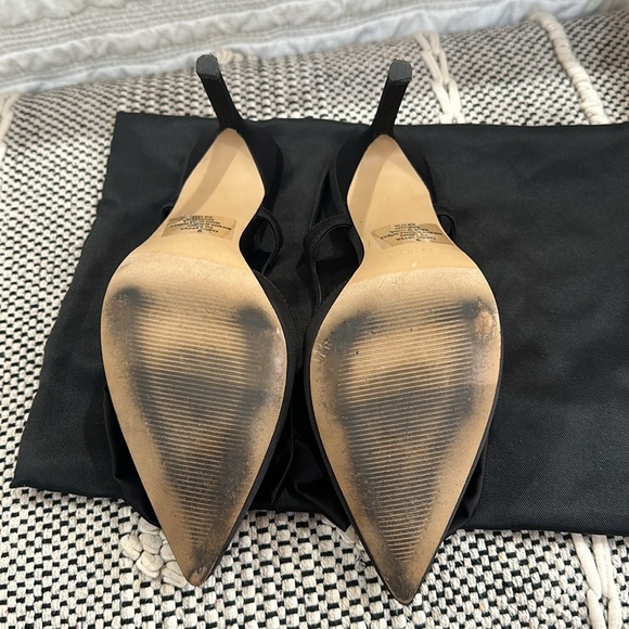 Black satin heels - Picture 5 of 6